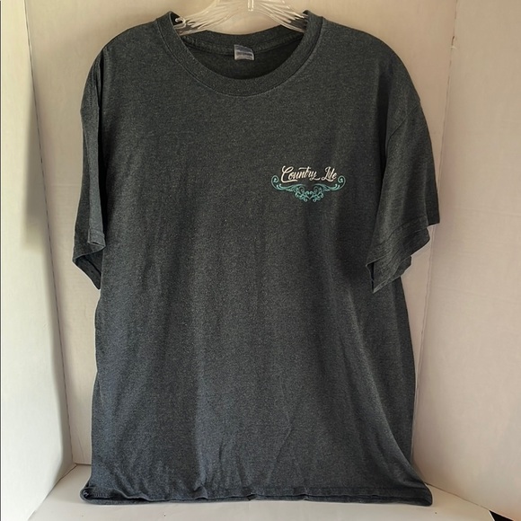 Gildan Gray Short Sleeve Tee Classic Crew Neck - Picture 1 of 9